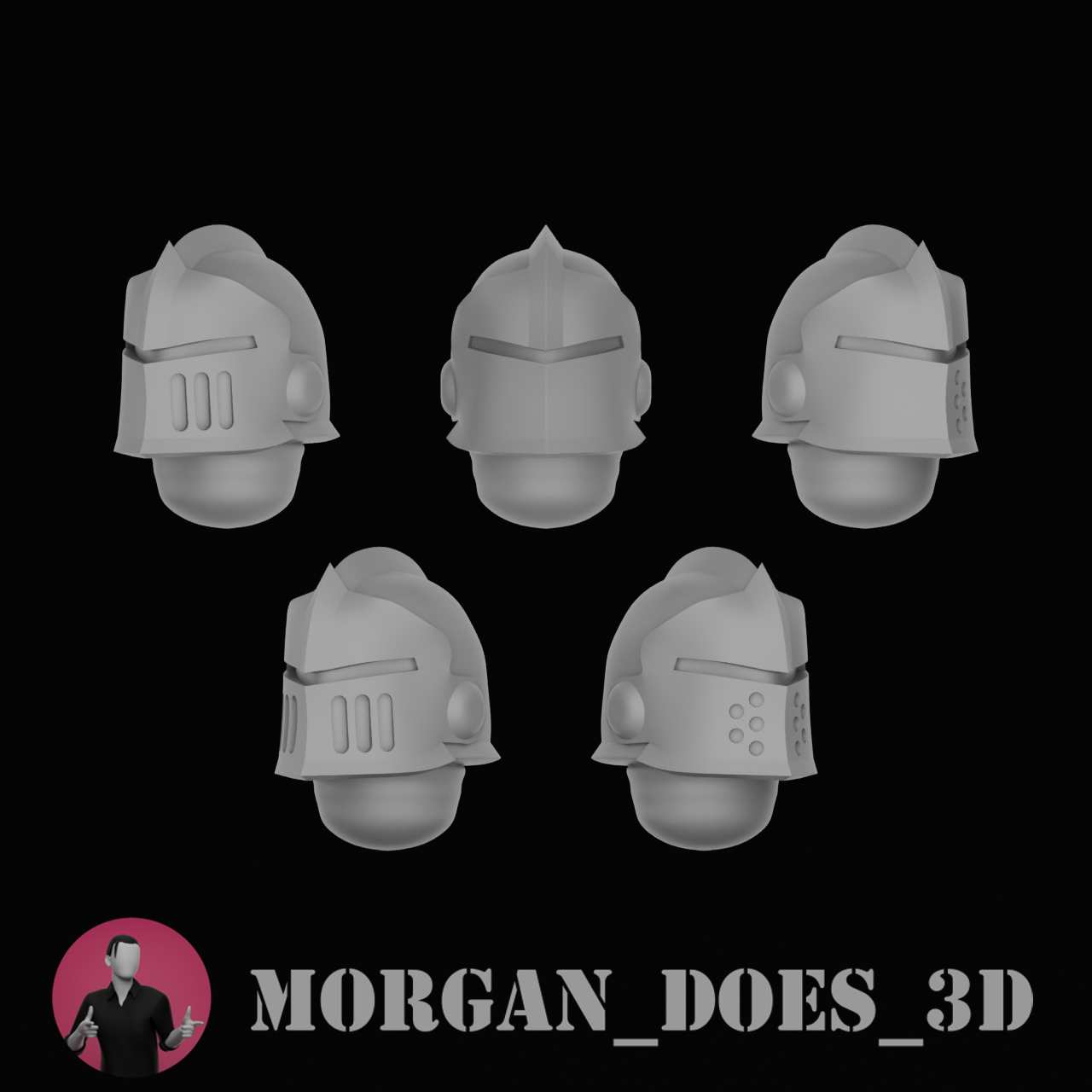 Abraxii Knight Heads - Set of 10