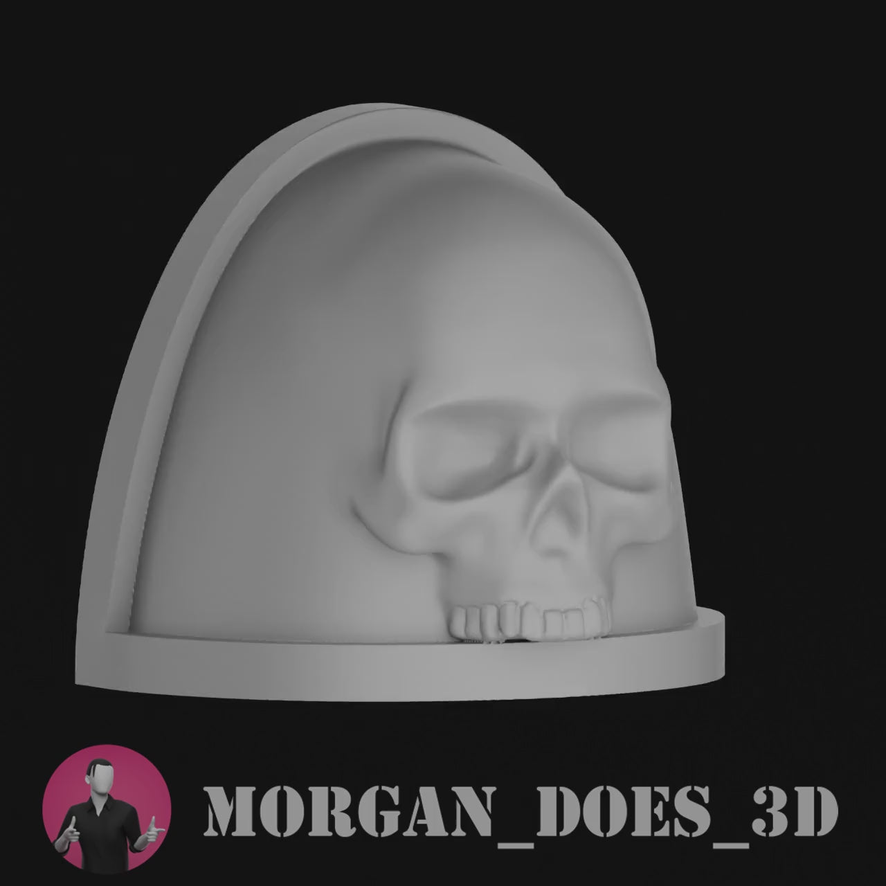 Skull Shoulder Pads - Set of 10